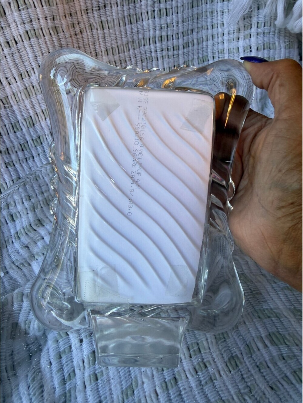 PICTURE FRAME Clear Glass with Decorative Edges - Picture 7 of 7